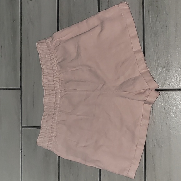 NWT Aerie Twill V-Waist Linen Blend Shorts in Pink Size Medium - Picture 6 of 6